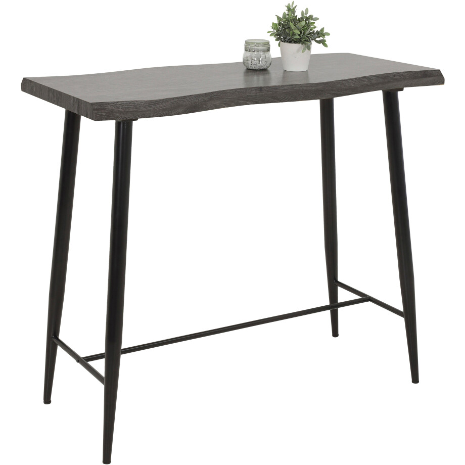 HELA Bartafel Gabi Boomstamtafel, 120 cm breed, Industrial design, wildeiken of grijs afbeelding 1