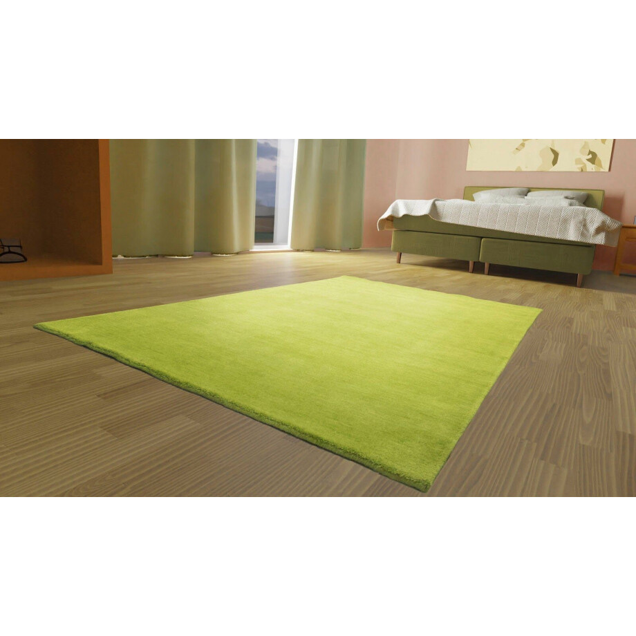 morgenland Wollen kleed Uni - Gabbeh tapijt - Softy Gabbeh look, uni kleuren, 100% wol, zeer zachte pool, woonkamer afbeelding 1