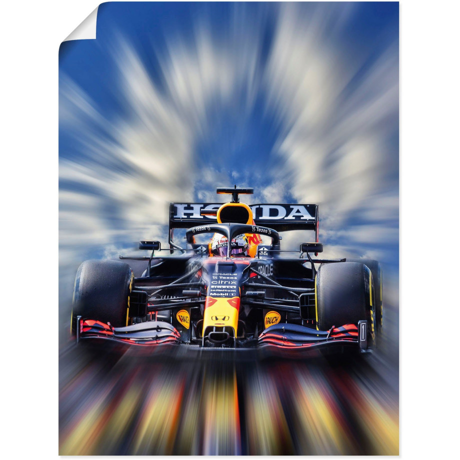 Artland Artprint Max Verstappen - wereldkampioen Formule 1 als artprint van aluminium, artprint voor buiten, artprint op linnen, poster, muursticker afbeelding 1