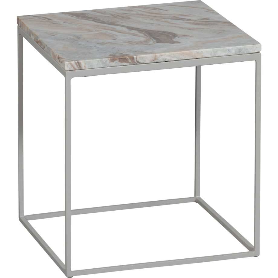 WOOOD Salontafel Mellow met marmeren tafelblad, h 45 cm x b 40 cm afbeelding 1