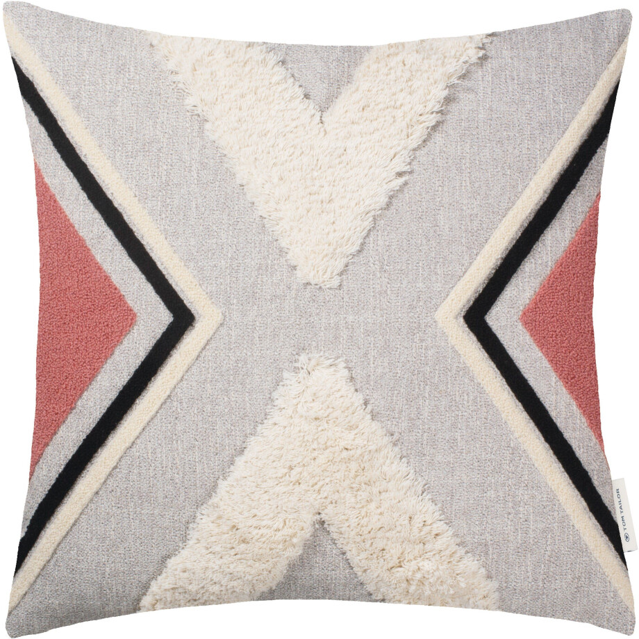 Tom Tailor Kussenhoes Ethno Multi Zag met franje-applicatie (1 stuk) afbeelding 1