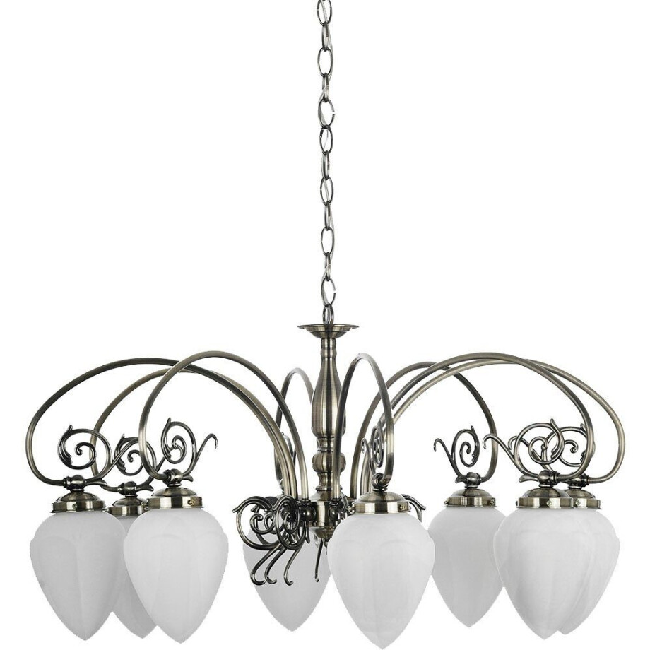 SPOT Light Kroonluchter Bossa Kroonluchter van metaal en glas voor de woon- en eetkamer (1 stuk) afbeelding 1