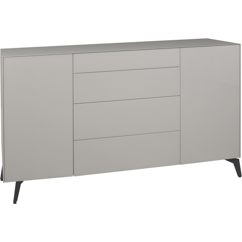 Mäusbacher Kast Imola BESTSELLER! Commode met glasfront en glazen bovenblad afbeelding 1
