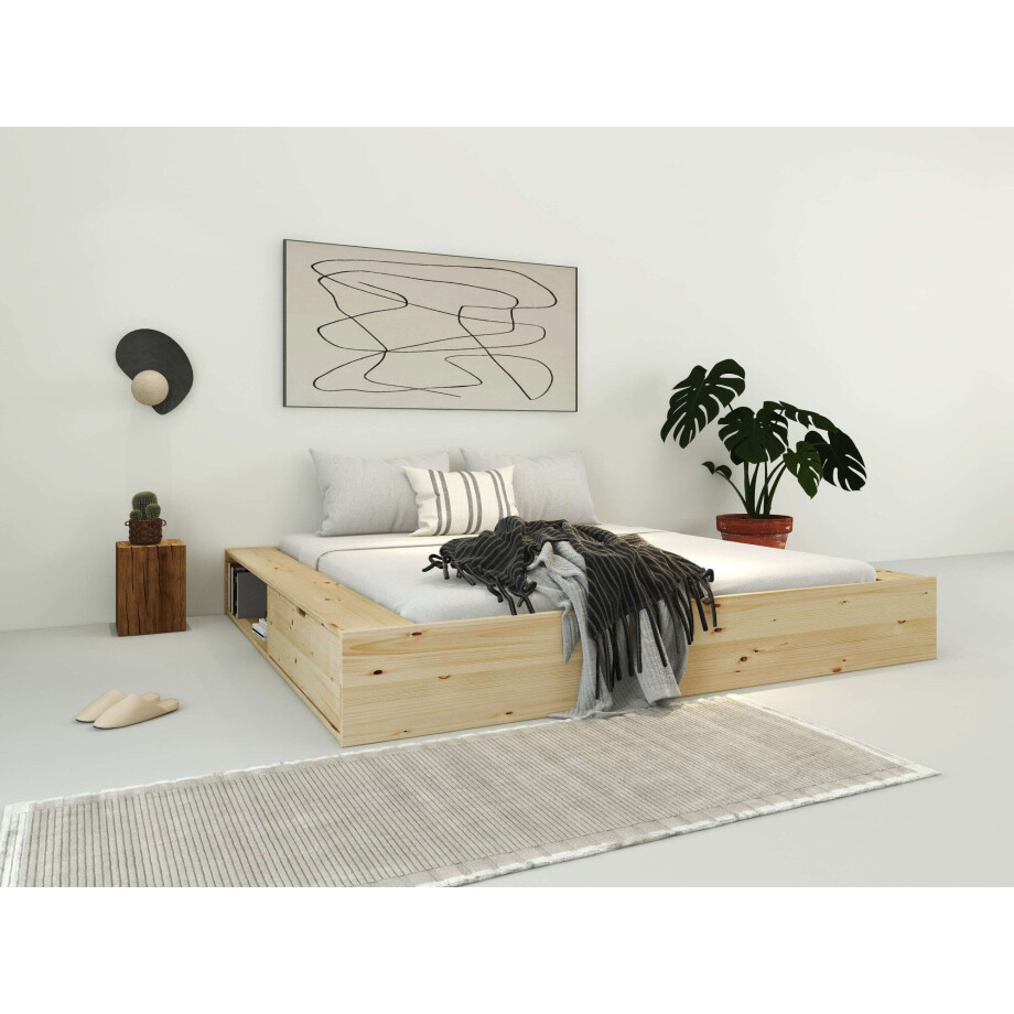 Home affaire Massief houten ledikant Erno, OTTO's Choice, opbergbed, futonbed, 275KG belastbaar afbeelding 1