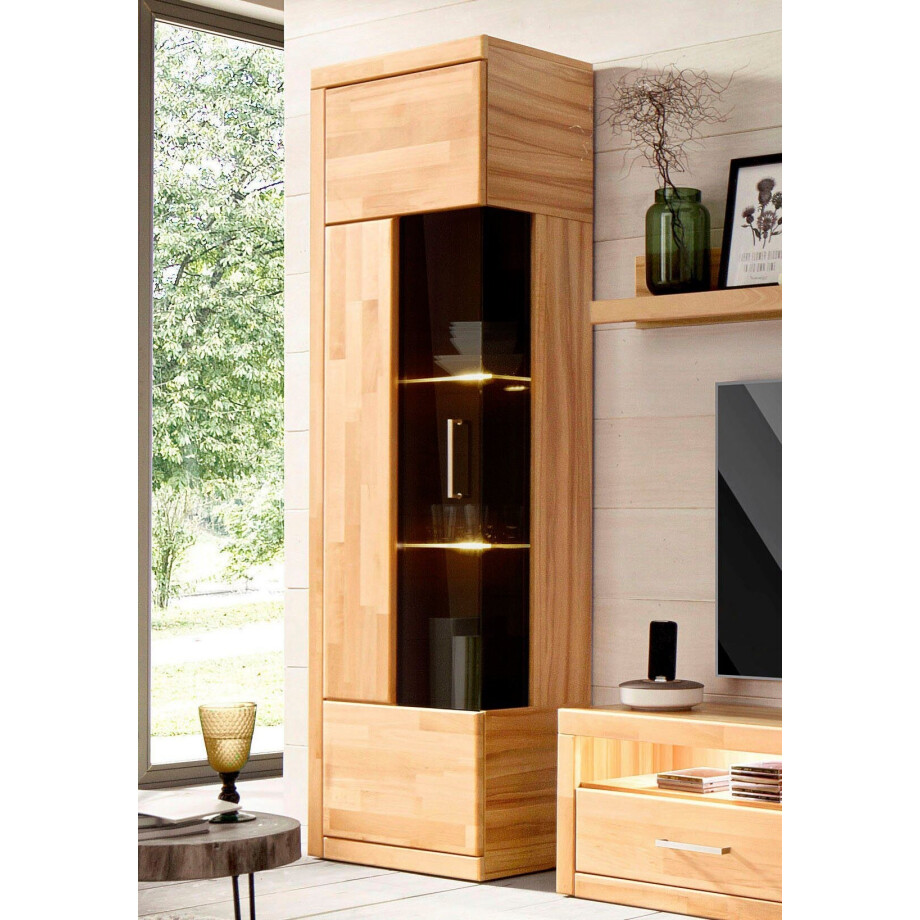Home affaire Vitrinekast Ribe,180cm hoch,5 Fächer,2 Glasböden variabel einsetzbar afbeelding 1