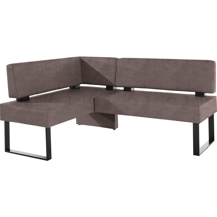 Home affaire Hoekbank Oliver met metalen frame, keukenbank verschillende hoezen cord eetkamerbank ottos choice afbeelding 1