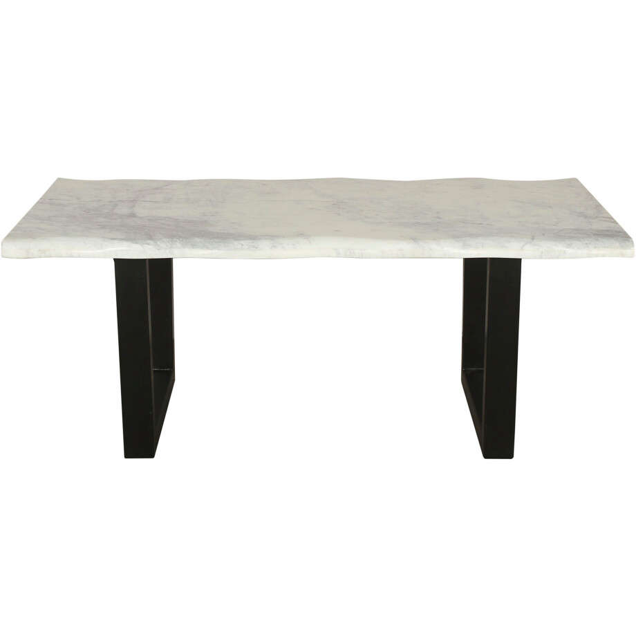 byLIVING Salontafel Stone uit echt wit marmer met natuurlijke golfrand, 115x60cm (1 stuk) afbeelding 1