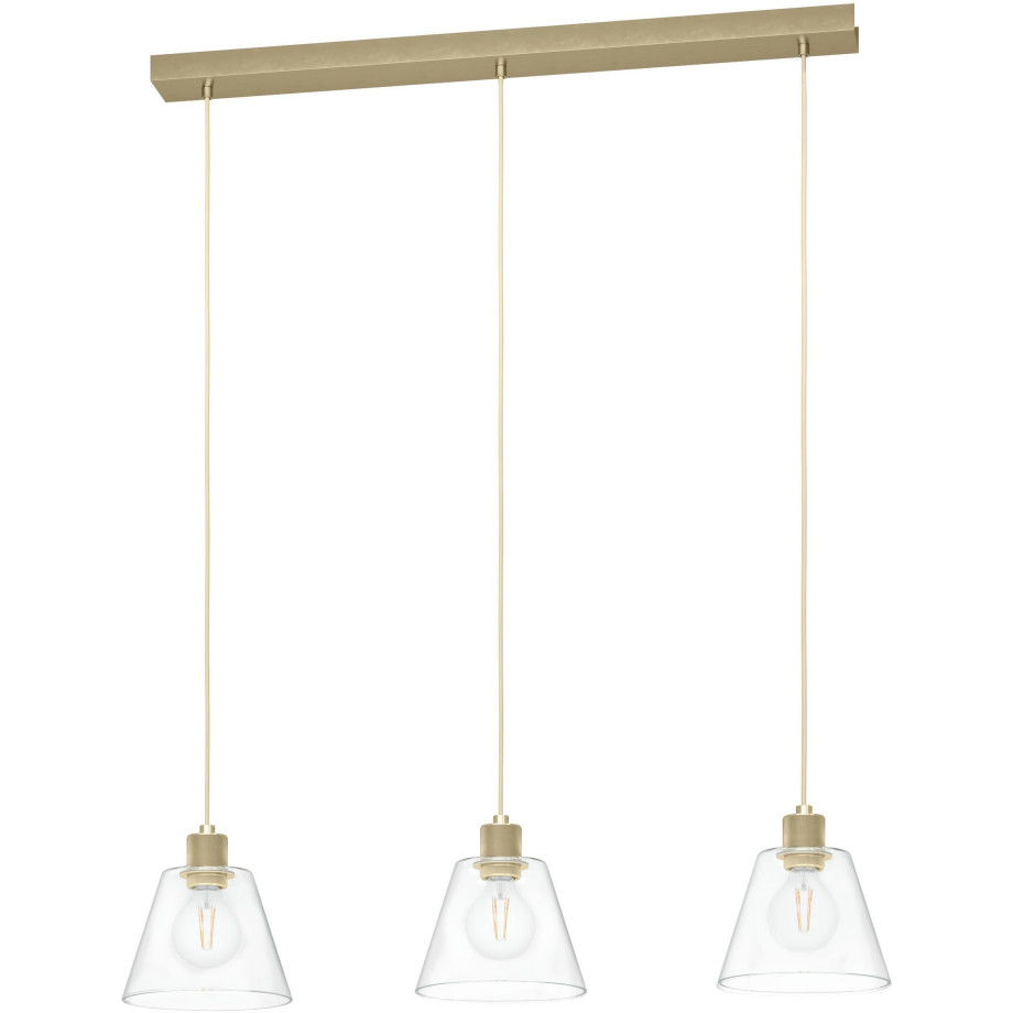 EGLO Hanglamp COPLEY Hanglamp in goudkleurig van staal, alu - excl. E27 - 40W (1 stuk) afbeelding 1