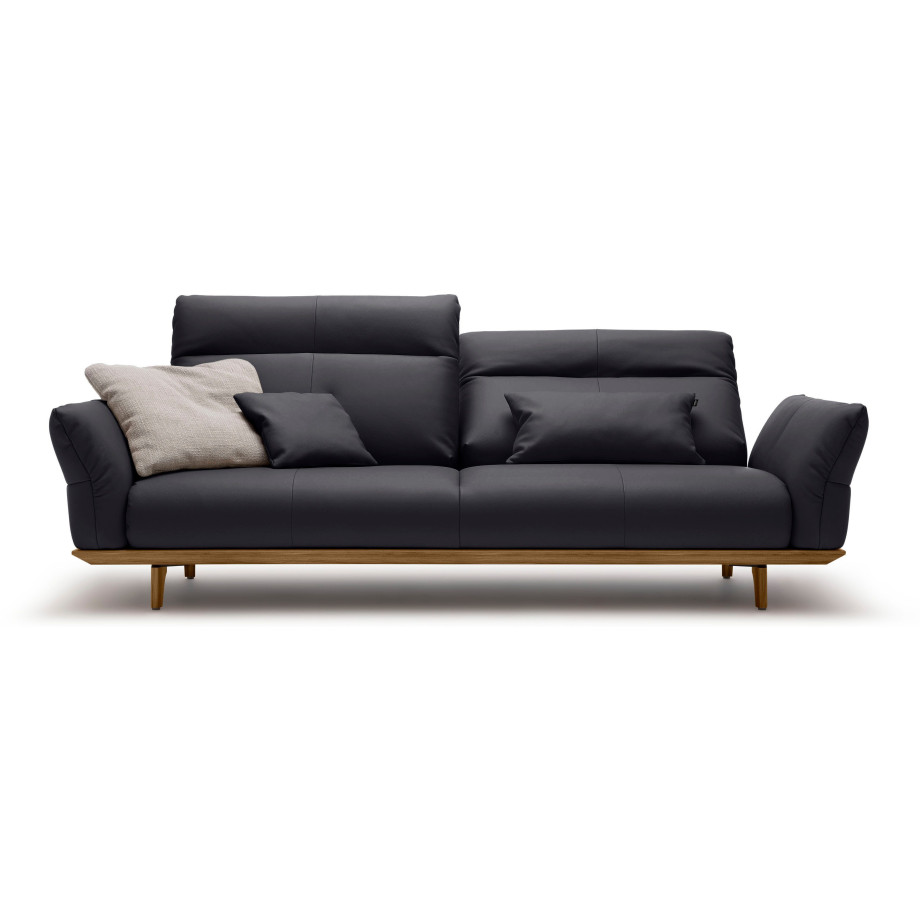 Hülsta Sofa 3,5-zitsbank Hs.460 Onderstel en poten in walnotenhout, breedte 228 cm afbeelding 1