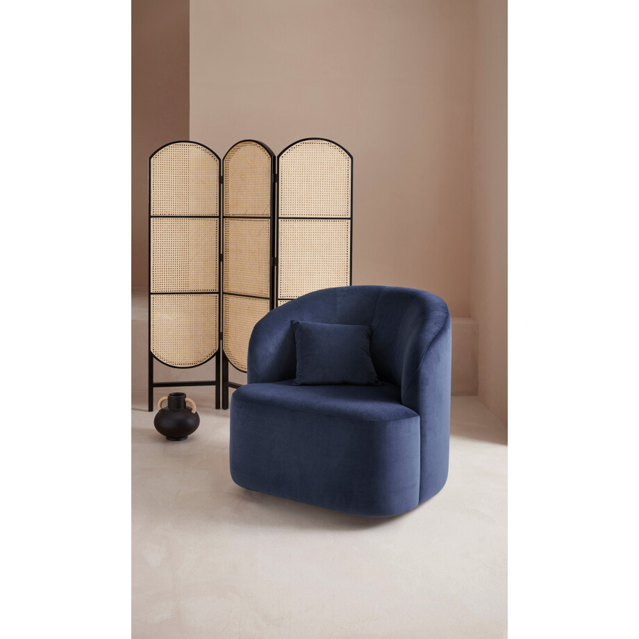 LeGer Home by Lena Gercke Draaibare fauteuil Dilara Stoel afgeronde rugleuning en front, in 3 stofkwaliteiten afbeelding 1