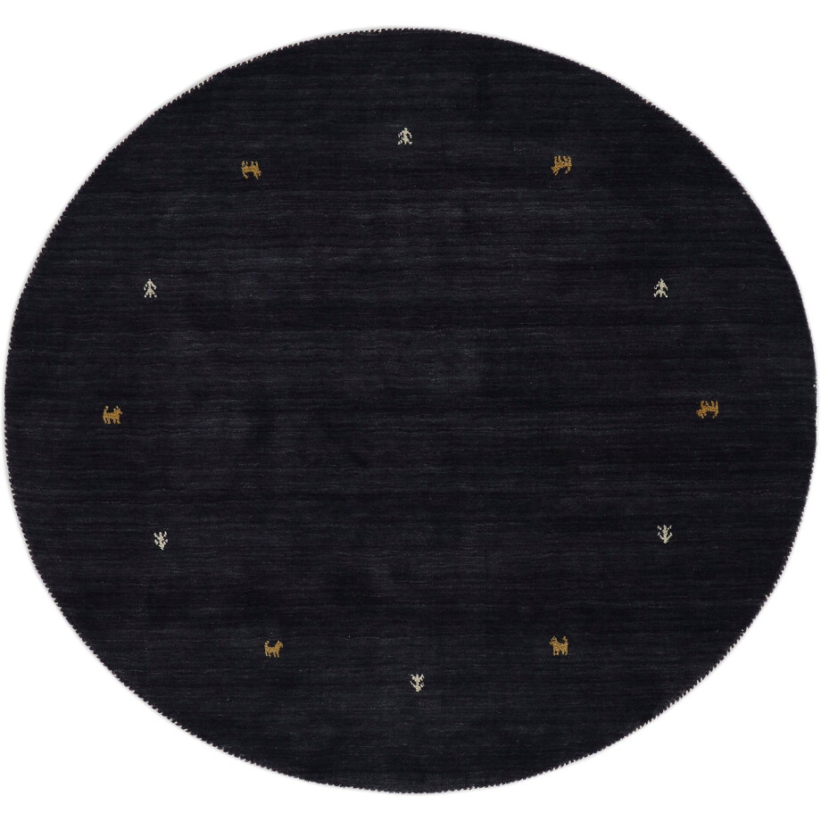 carpetfine Wollen kleed Gabbeh uni zuivere wol met de hand geweven, gabbeh diermotief warm omgevingsklimaat vele maten afbeelding 1