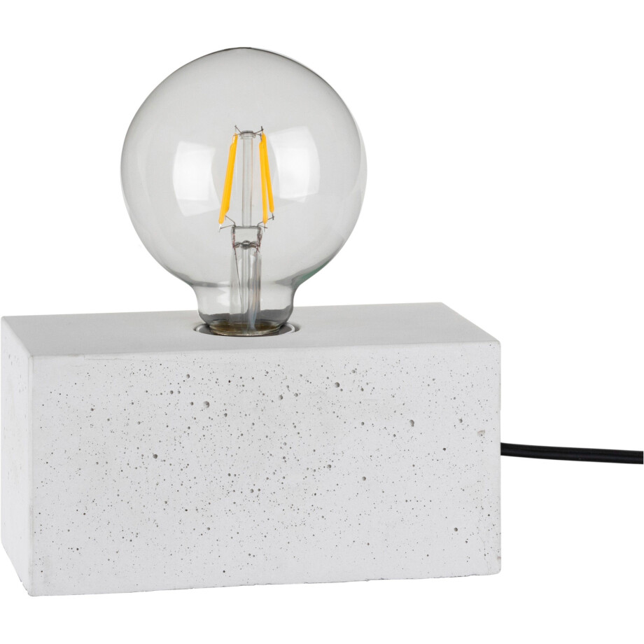 SPOT Light Tafellamp STRONG double Basis van wit beton, uitstekend geschikt voor vintage lampen (1 stuk) afbeelding 1