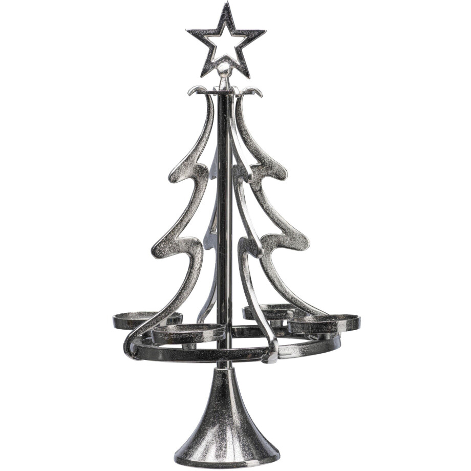 my home Adventsverlichting Dennenboom, kerstversiering Kaarsenstandaard van aluminium, hoogte 99 cm (1 stuk) afbeelding 1