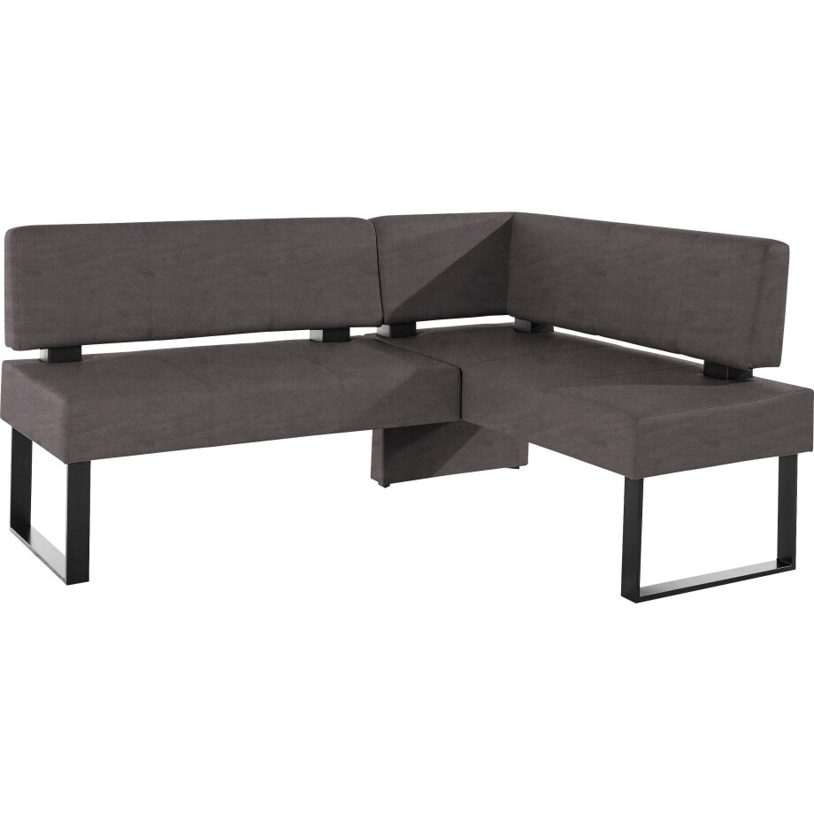 Home affaire Hoekbank Oliver met metalen frame, keukenbank verschillende hoezen cord eetkamerbank ottos choice afbeelding 1
