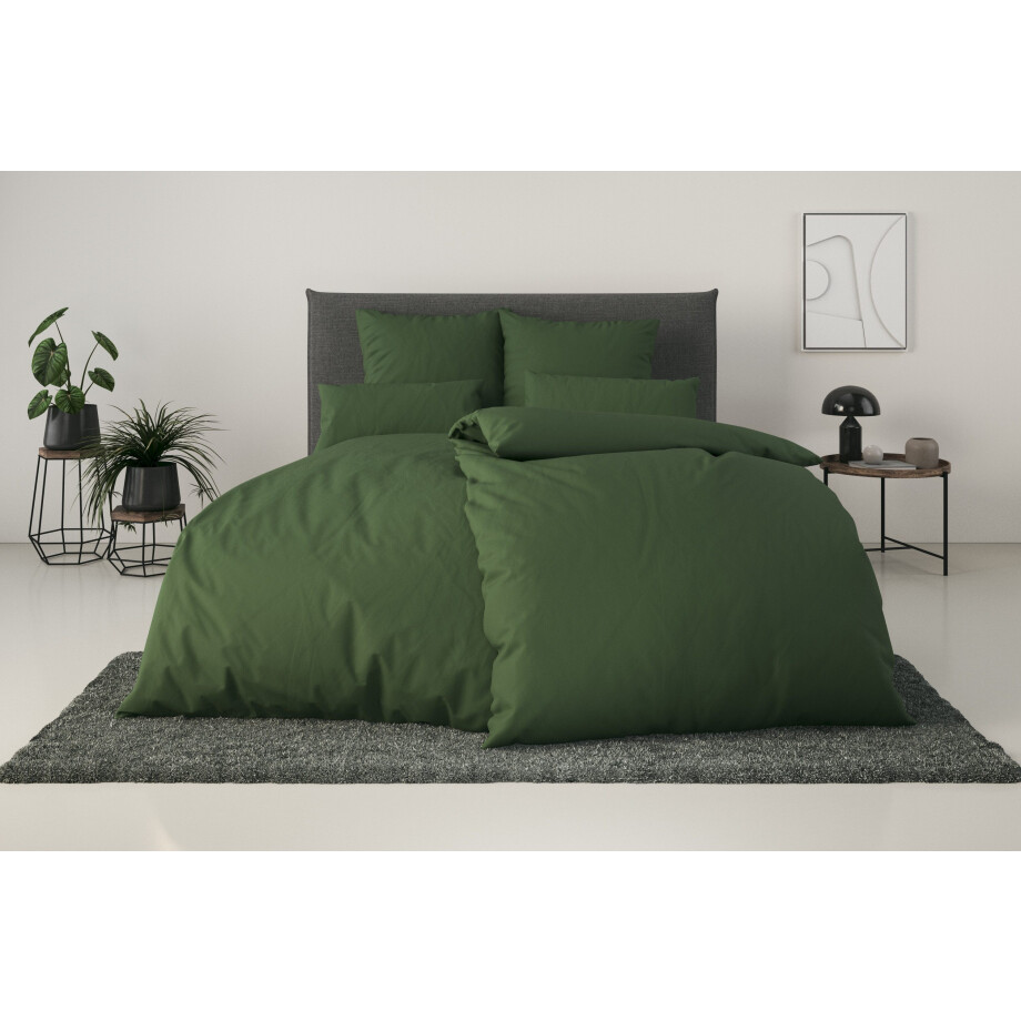 my home Overtrekset Desner Premium kwaliteit, 100 % polyester, zeer zacht, uni, vanaf 135x200 cm afbeelding 1