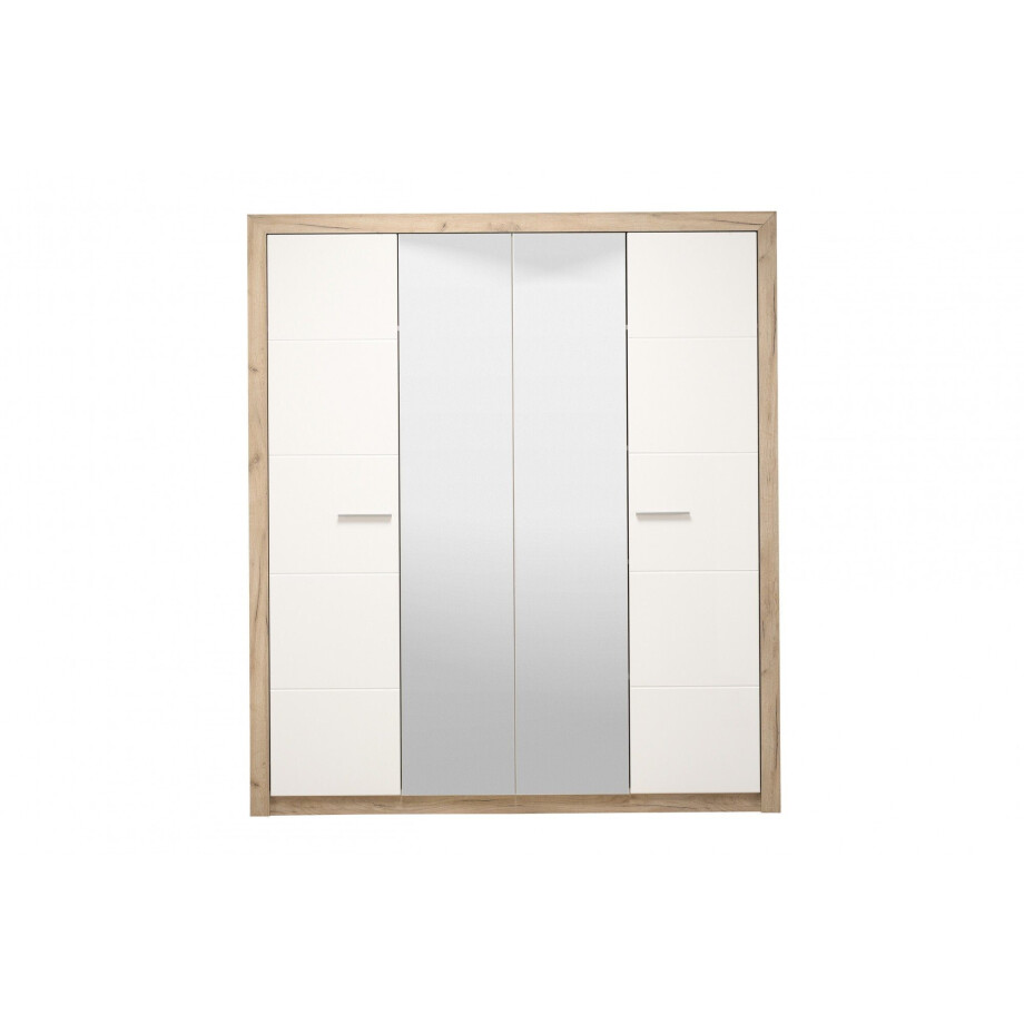 INOSIGN Kledingkast Astor, FSC gecertificeerd houtmateriaal, Made in Europe Kast met spiegel en complete binneninrichting, 223,5x204x55 cm afbeelding 1