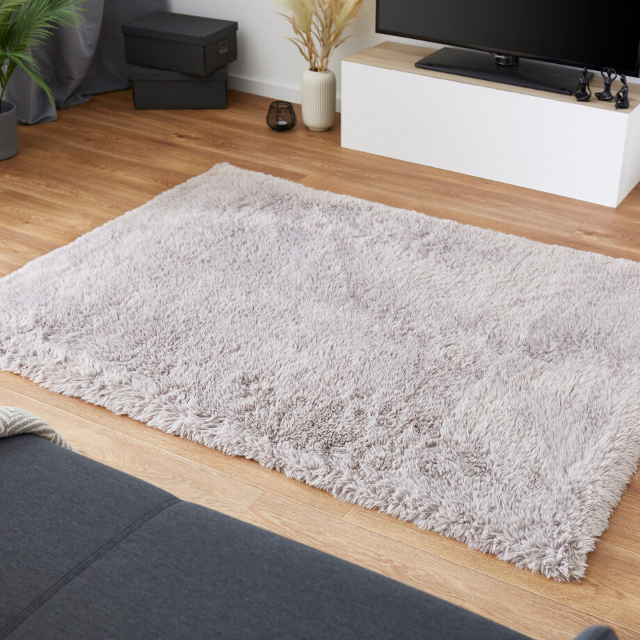 Andiamo Vloerkleed Alpa Uni kleuren, microvezel, bijzonder zacht & knuffelig, slaapkamer afbeelding 1