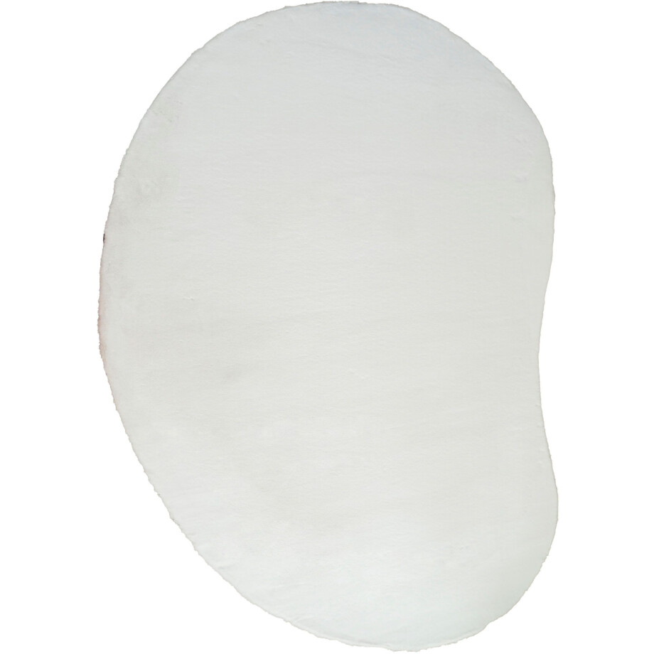 Bruno Banani Hoogpolig vloerkleed Rabbit 2 Bean, kunstbont tapijt, modern, bijzondere vorm Konijnenbont-grip, microvezel, woonkamer, slaapkamer, eetkamer afbeelding 1