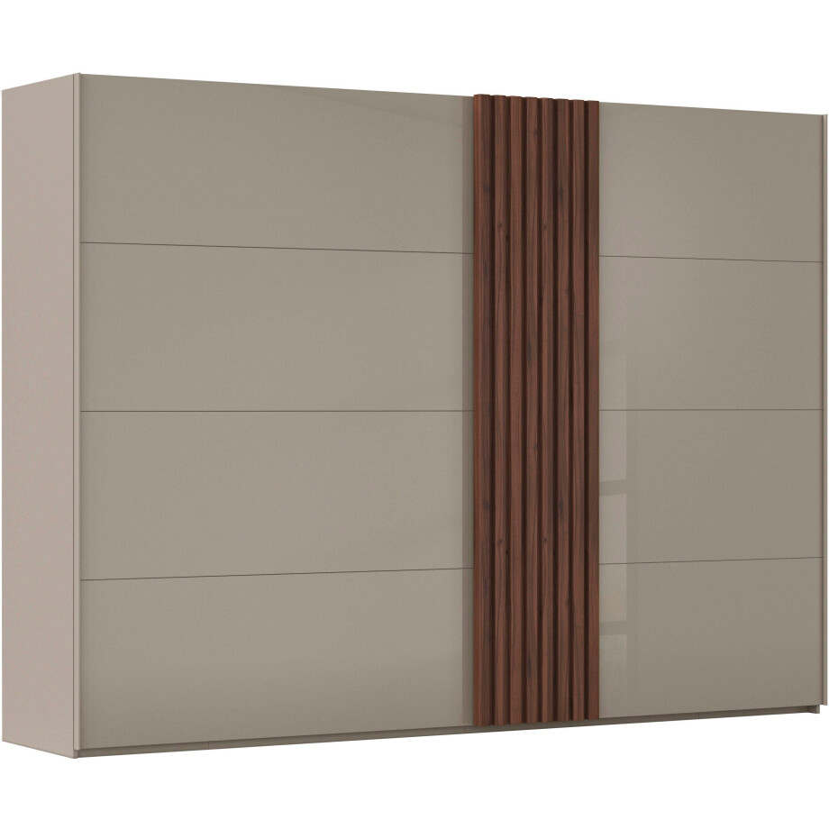 rauch Schuifdeurkast Kledingkast kast garderobe linnenkast TEGIO met hoogwaardige houtdecoratie en glazen front made in germany afbeelding 1