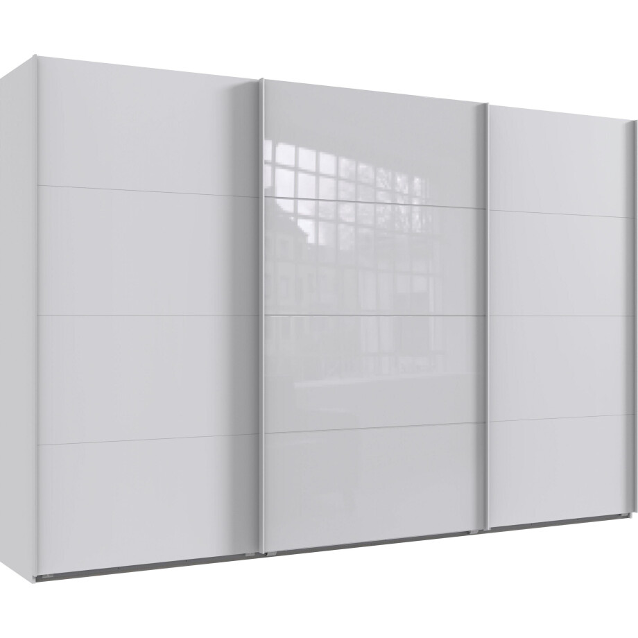 Wimex Zweefdeurkast Norderstedt Inclusief 2 stoffen dozen en 2 extra planken, met glasdeur afbeelding 1