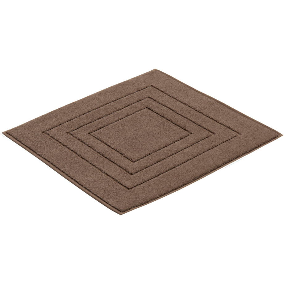 Vossen Badmat Feeling Badmat, uni-kleuren, met bies, hoog-laag effect, 100% katoen (1 stuk) afbeelding 1