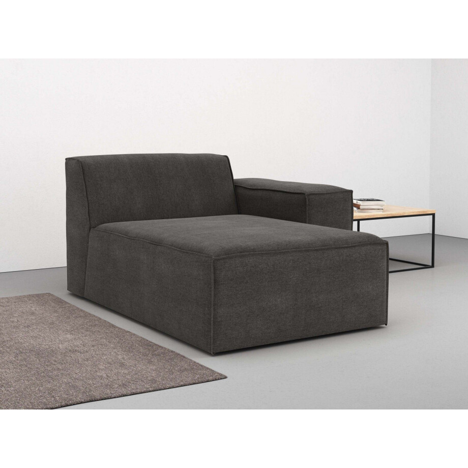 RAUM.ID Chaise-longue NORVID modulair, naar keuze met kern van koudschuim, comfortschuim of pocketveren afbeelding 1