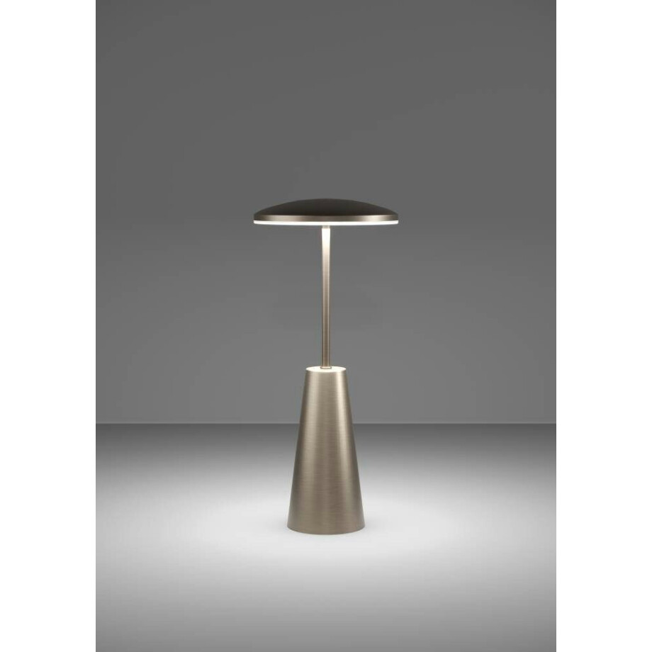 EGLO Tafellamp Piccola dimmbare nachttafellamp, metaal in brons, lamp voor balkon, ip54 (1 stuk) afbeelding 1