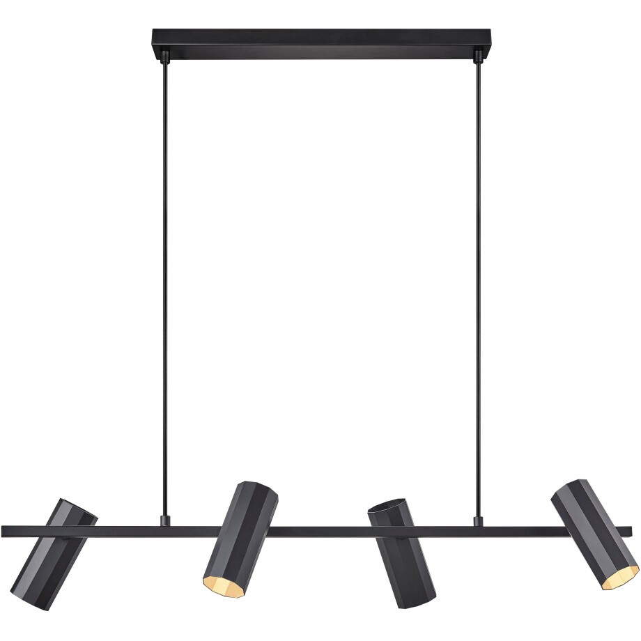 Nordlux Hanglamp Alanis Minimalistisch ontwerp, 10-zijdig profiel, matte messing-look (1 stuk) afbeelding 1