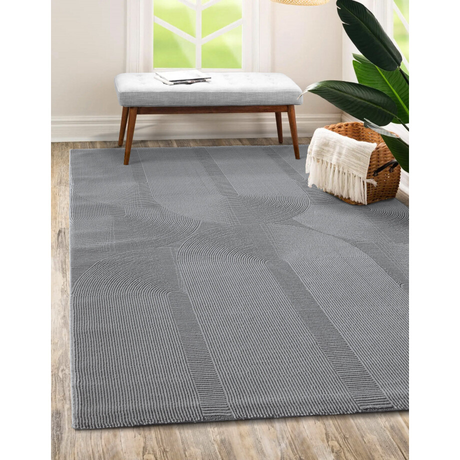 The carpet Vloerkleed Lima Designer tapijt Flor 1 van gerecycled polyester, wasbaar afbeelding 1