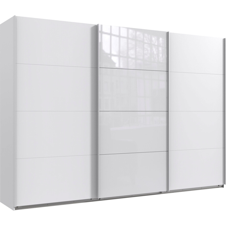 Wimex Zweefdeurkast Norderstedt Inclusief 2 stoffen dozen en 2 extra planken, met glasdeur afbeelding 1