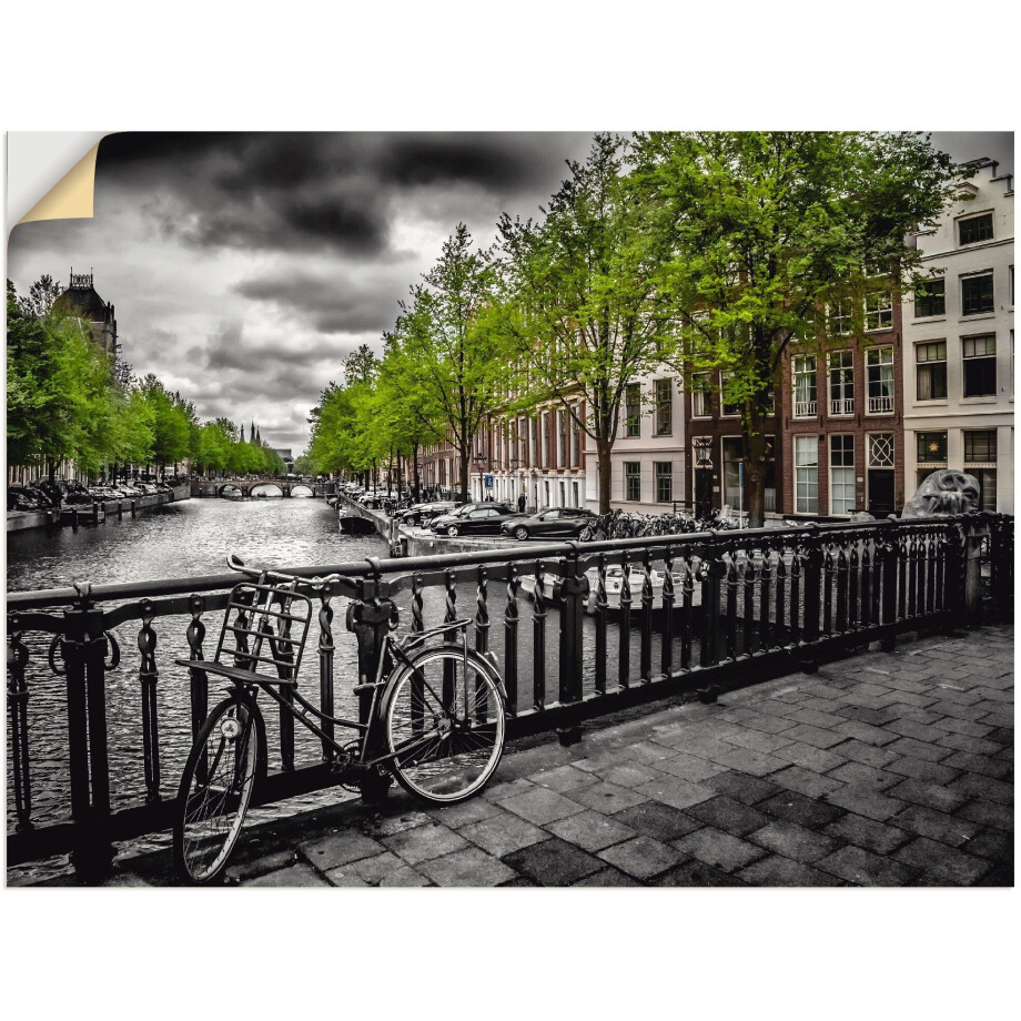 Artland Artprint Amsterdam Keizergracht II als artprint van aluminium, artprint op linnen, muursticker, verschillende maten afbeelding 1