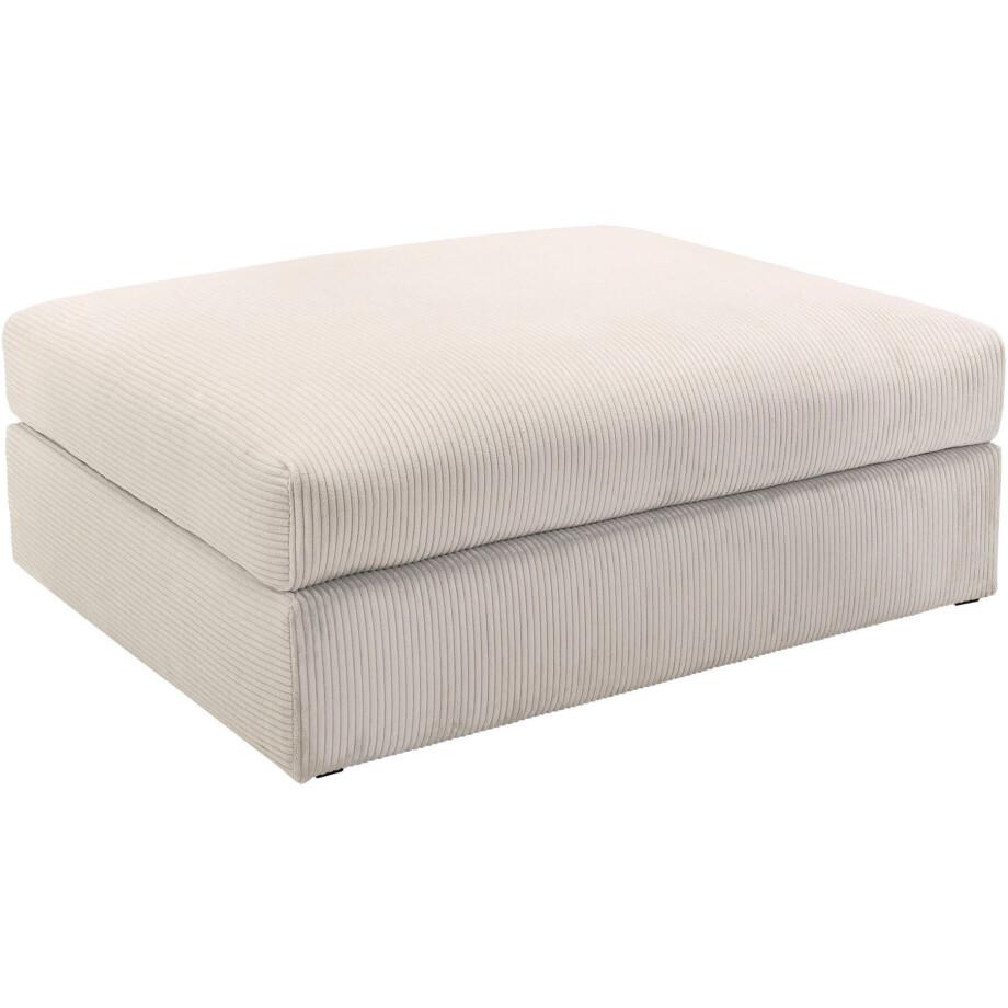 Home affaire Hocker Soft&Cosy XL van ribfluweel afbeelding 1