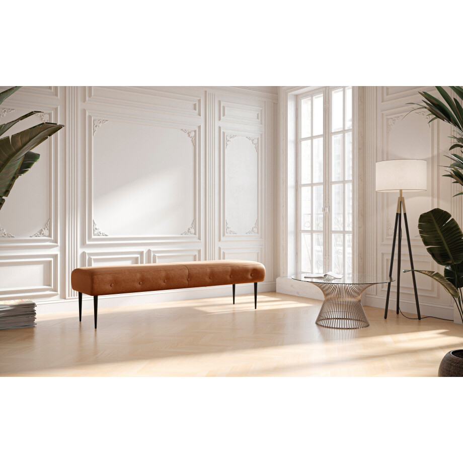 Places of Style 3-zitsbank Amber met capitonnage, in verschillende stofsoorten afbeelding 1