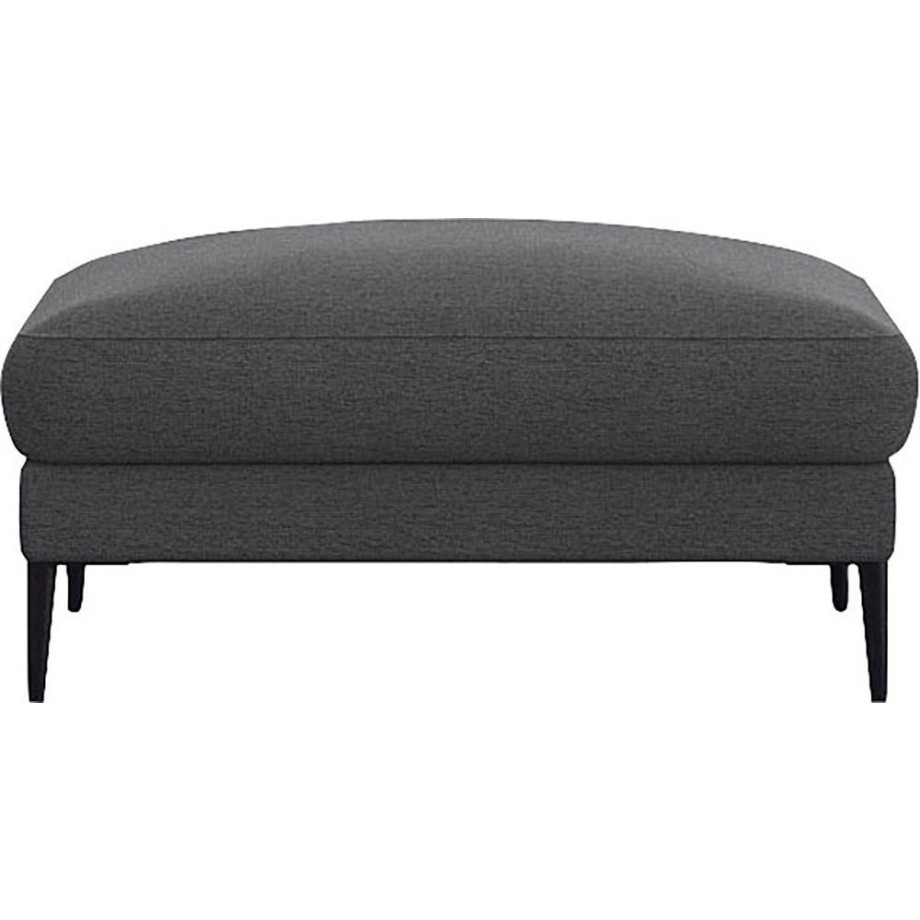 FLEXLUX Poef Belle gestoffeerde hocker, zithocker Scandinavisch design, in een sublieme verwerking afbeelding 1