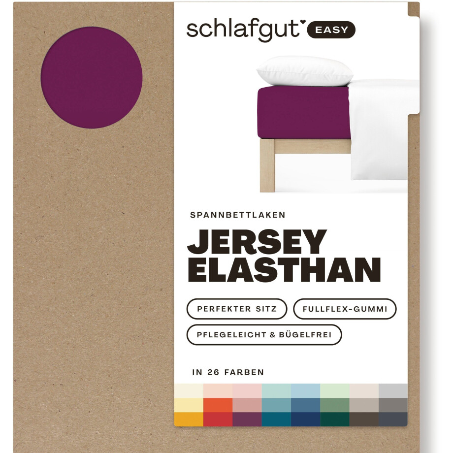 Schlafgut Hoeslaken EASY jersey elastaan MADE IN GREEN by OEKO-TEX (1 stuk) afbeelding 