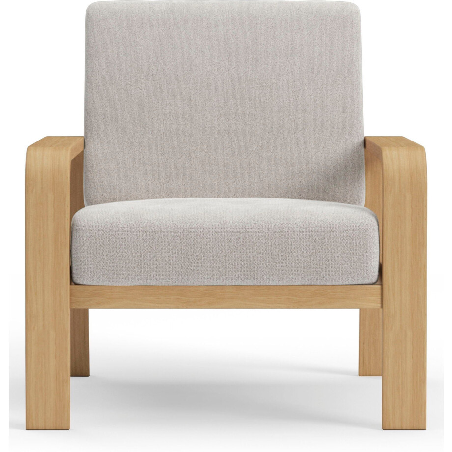 sit&more Fauteuil Kolding Armleuningen van natuurlijk beukenhout, verschillende bekledingen en kleuren afbeelding 1