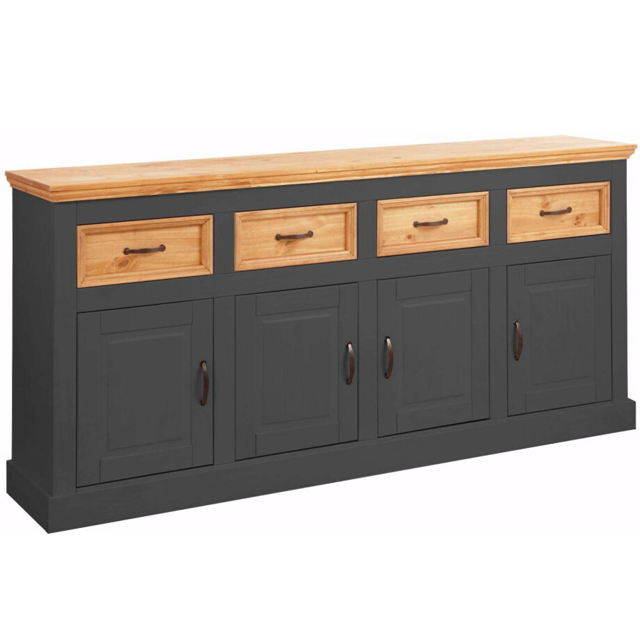 Home affaire Dressoir Selma Commode met 4 deuren en 4 lades. Breedte 192 cm afbeelding 1