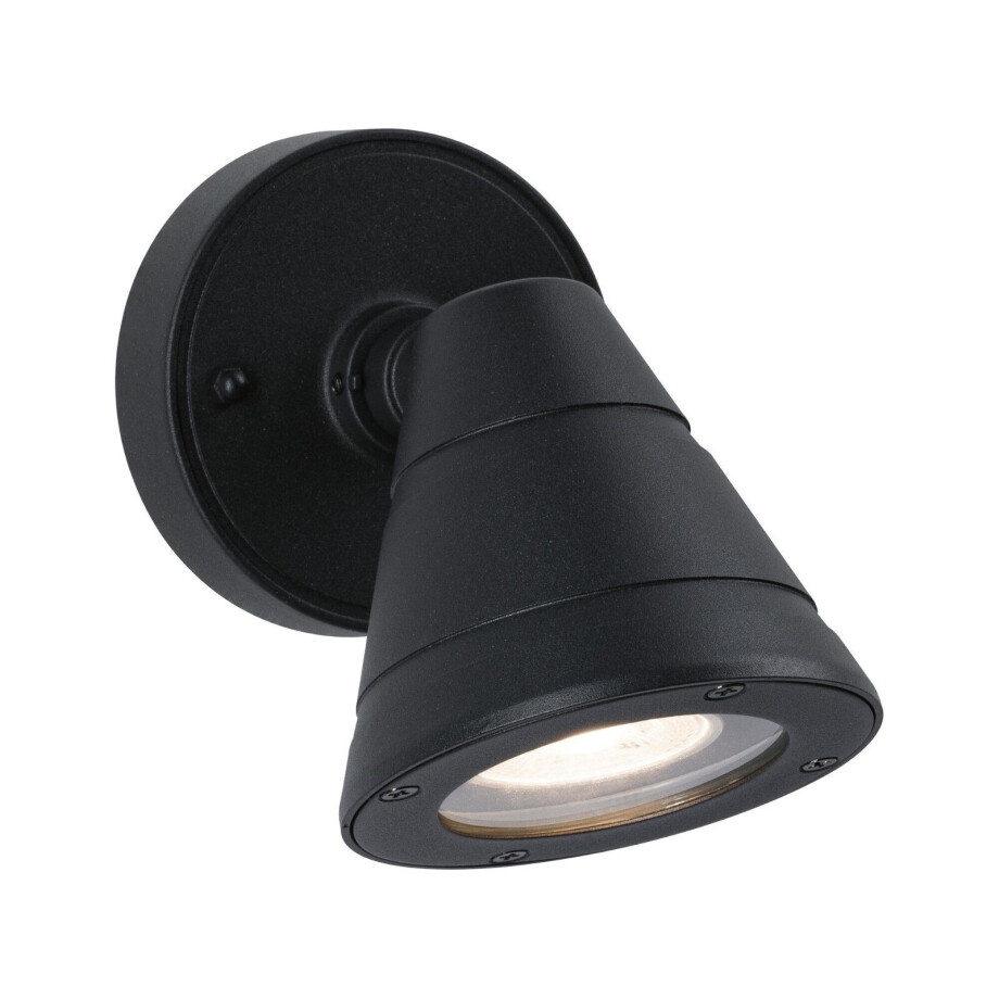 Paulmann Wandlamp voor buiten Trian IP44 rond 100x125mm max. 35W 230V antraciet aluminium (1 stuk) afbeelding 1