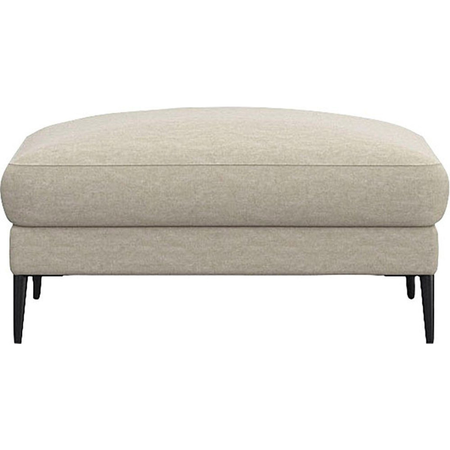 FLEXLUX Poef Belle gestoffeerde hocker, zithocker Scandinavisch design, in een sublieme verwerking afbeelding 1