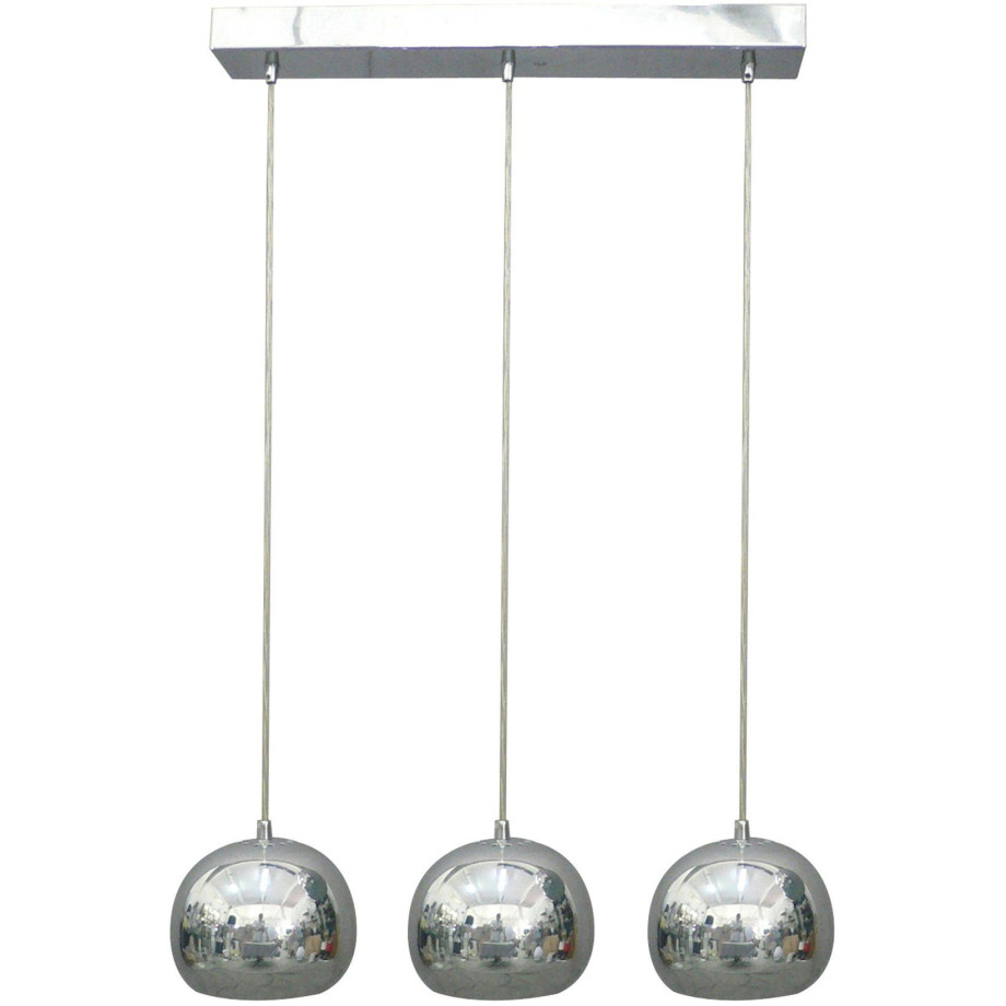 SalesFever Hanglamp AVA Lampenkappen van verchroomd metaal in glans-design afbeelding 1