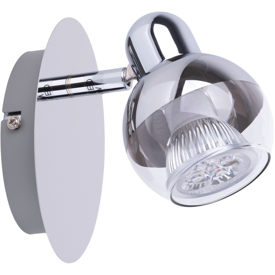 näve Wandlamp Boccia 1-lamps, glas in amber d: 23,5cm, toevoerkabel 150cm zwart, e27 excl. lichtbron (1 stuk) afbeelding 