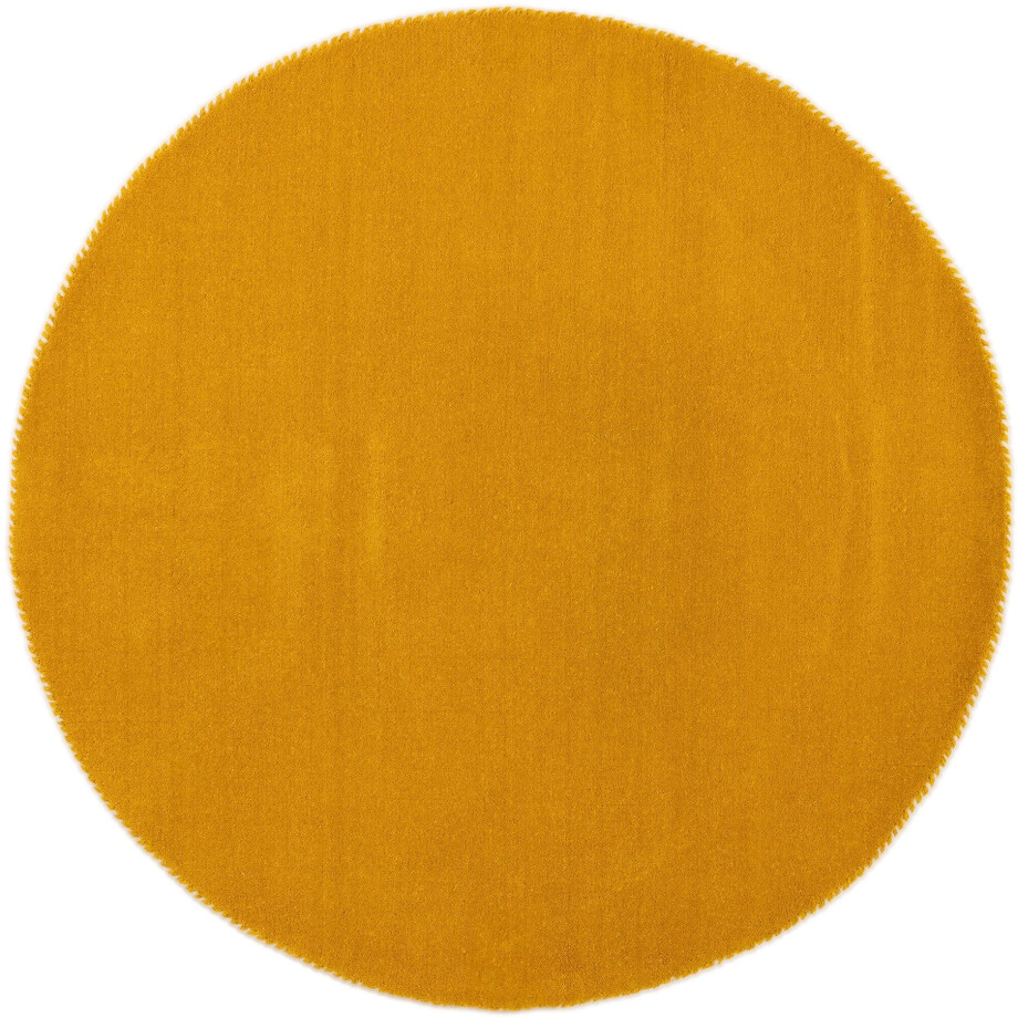 carpetfine Wollen kleed Gabbeh Lola Uni met natuurlijk plantaardig materiaal handgeweven, ook als loper afbeelding 1