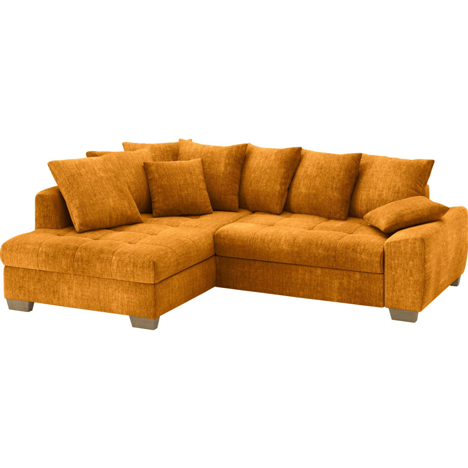 Mr. Couch Hoekbank Nikita II, L-vorm met koudschuim bekleding, optioneel met bed en bedlade afbeelding 1