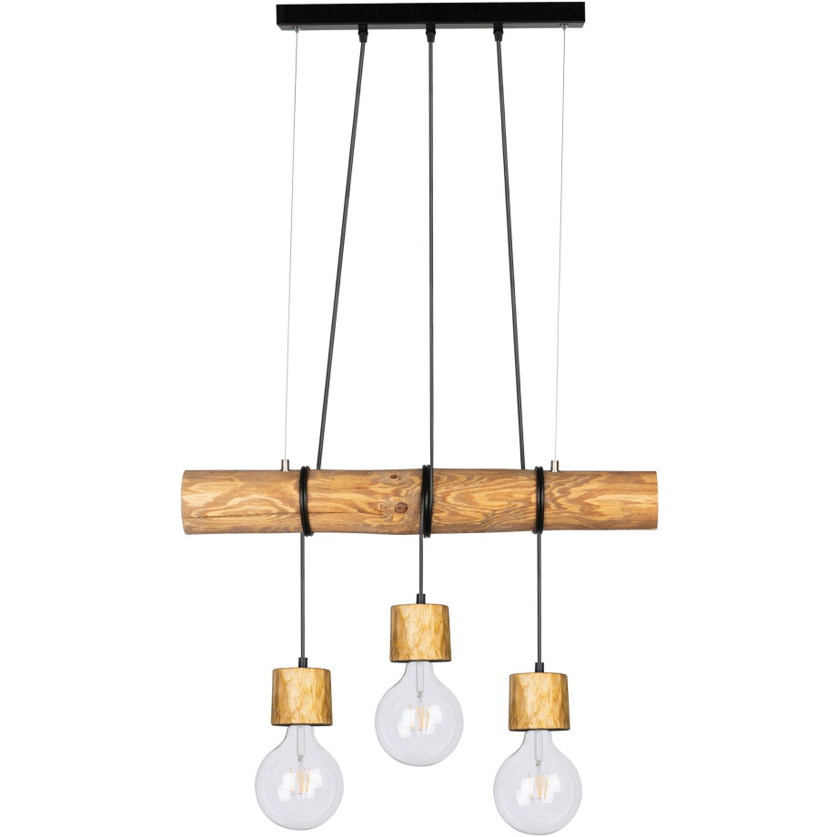 SPOT Light Hanglamp TRABO PINO Hanglamp, houten balk van massief grenenhout Ø 8-12 cm afbeelding 1