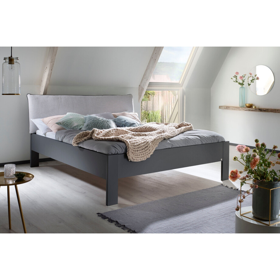 rauch Futonbed Aditio Hoofdbord weefstof met afgezette opstaande naad afbeelding 1