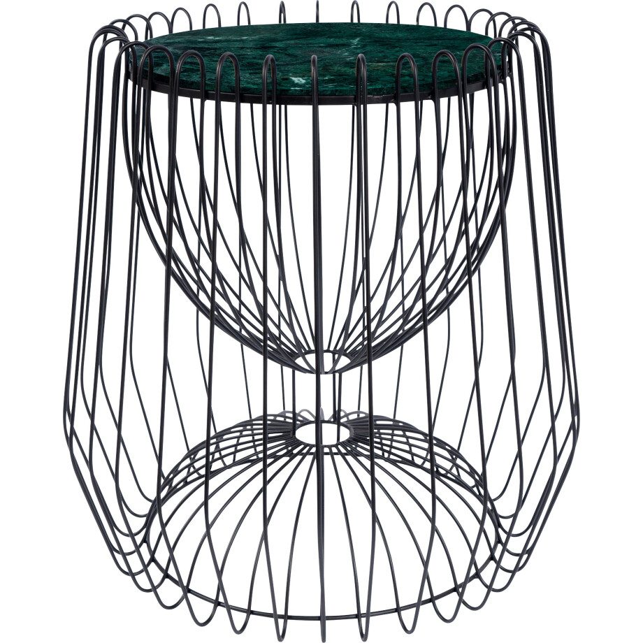 Kayoom Bijzettafel Malibu 225, bijzettafel met luxe marmeren blad ø marmeren blad: 33,5 cm, trendy metalen design, onderhoudsvriendelijk (1 stuk) afbeelding 1
