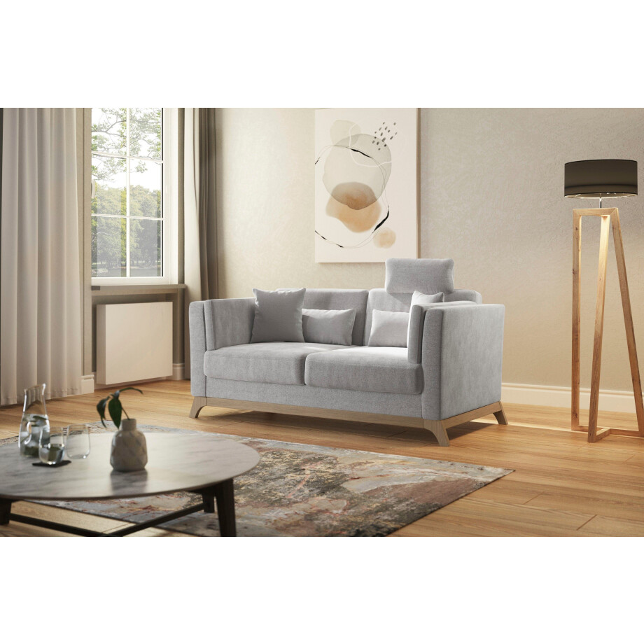 Home affaire 3-zitsbank Viva met houten frame van beukenhout afbeelding 