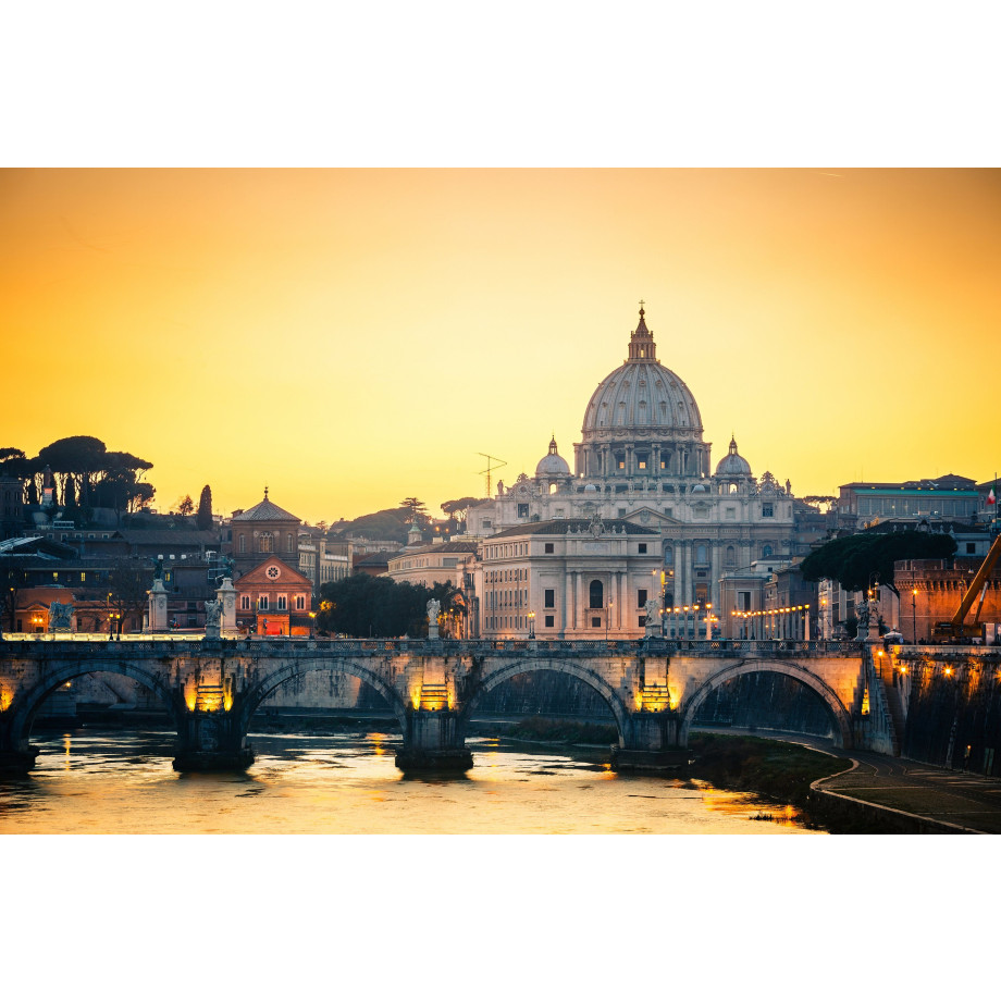 Papermoon Fotobehang Stuks. Peters Cathedral in Rome afbeelding 1