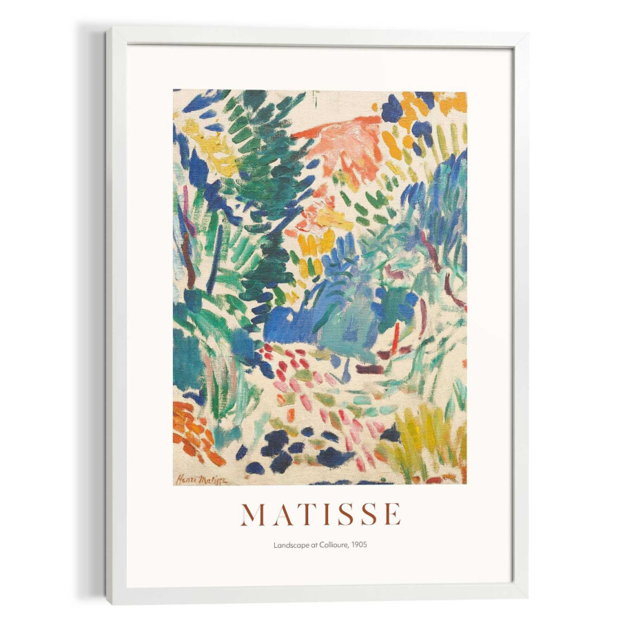 Reinders! Artprint op linnen Matisse - Landscape at Collioure afbeelding 1