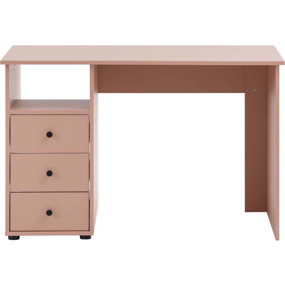 Schildmeyer Bureau Smash, breedte 115 cm 3 laden met uittrekbegrenzing en metalen beslag afbeelding 1